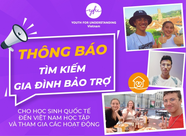 Tìm kiếm Gia đình bảo trợ cho học sinh quốc tế đến VN